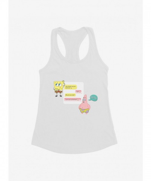 SpongeBob SquarePants Girls Tank Top - Can't See My Forehead