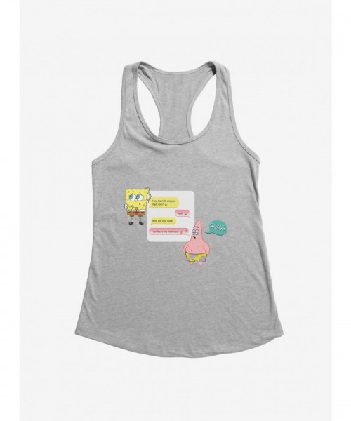 SpongeBob SquarePants Girls Tank Top - Can't See My Forehead