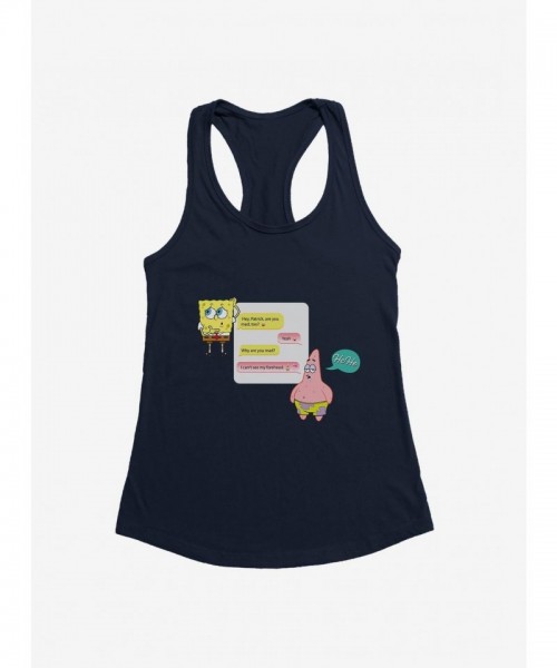 SpongeBob SquarePants Girls Tank Top - Can't See My Forehead