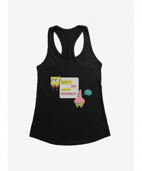 SpongeBob SquarePants Girls Tank Top - Can't See My Forehead