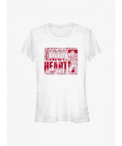 Marvel Girls Ironheart T-Shirt - White, Perfect for Wakanda Fans