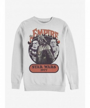 Star Wars Classic Empire Crewneck Sweatshirt - White Men's Size