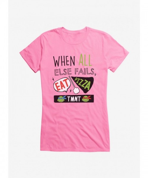 Teenage Mutant Ninja Turtles Cute Pizza Tee for Girls