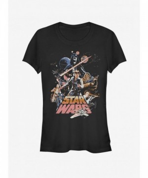 Star Wars Girls Stand and Fight Junior T-Shirt - Unisex Black