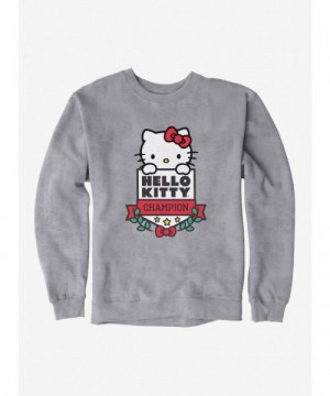 Hello Kitty Champion Unisex Grey Sweatshirt