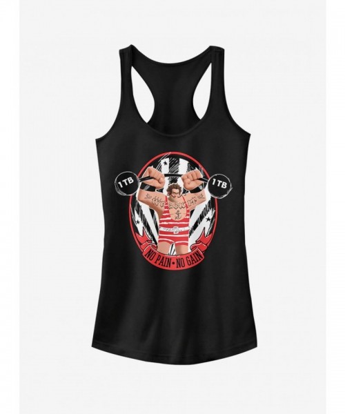 Disney Wreck-It Ralph Girls Tank Top - Black, No Pain No Gain