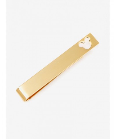 Disney Mickey Mouse Cut Out Gold Tie Bar $20.19 Bar