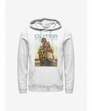 Outer Banks John B & Sarah Inspired Poster Hoodie - White Men's