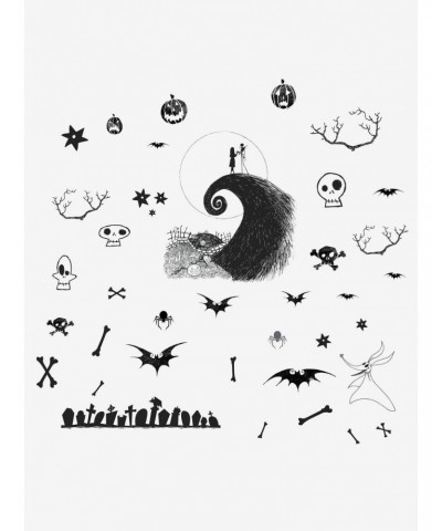 The Nightmare Before Christmas Jack And Sally Peel And Stick Wall Decals $8.06 Decals