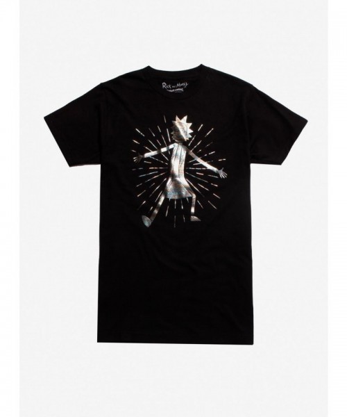 Rick And Morty Glitter Grandpa Rick Men's Cotton T-Shirt