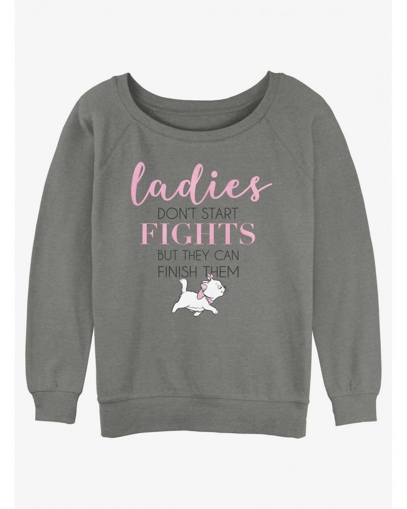 Disney The Aristocats Ladies Finish Fights Girls Slouchy Sweatshirt $13.65 Sweatshirts
