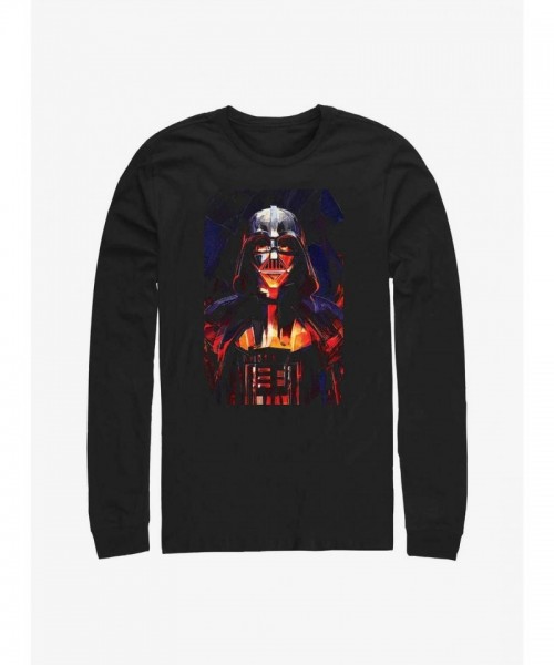 Obi-Wan Kenobi vs Darth Vader Graphic Tee - Men's Black Cotton