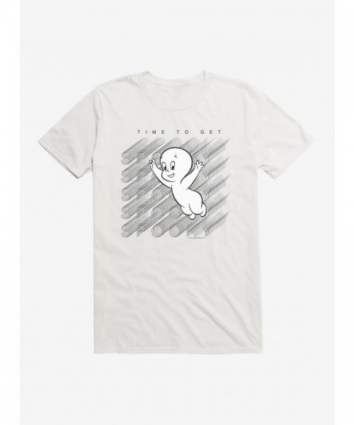 Casper Spooky Time Virtual Raver T-Shirt - Lightweight Men's White