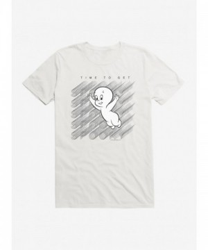 Casper Spooky Time Virtual Raver T-Shirt - Lightweight Men's White