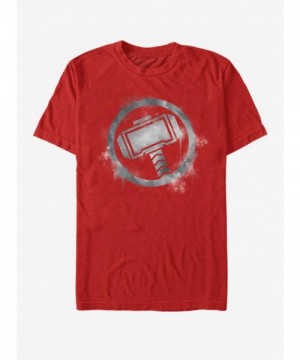 Marvel's Avengers Endgame Thor Logo Comfortable Men's T-Shirt - Red