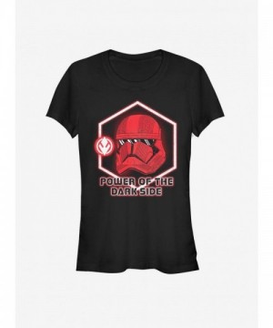 Star Wars Sith Trooper Dark Side Power Girls T-Shirt - Black