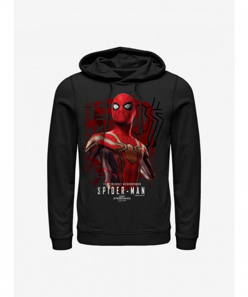 Marvel's Comfortable Spider-Man Hero Men's Hoodie - Black