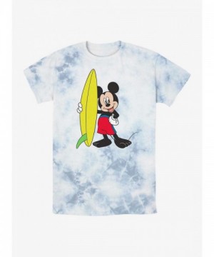 Disney Surf's Up Mickey Mouse Tie-Dye T-Shirt - Unisex Multi