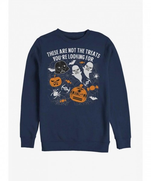 Star Wars Inspired Sweatshirt - "These Are Not The Treats" - Blue Men's
