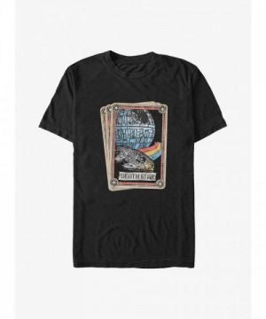 Star Wars Death Star Big & Tall T-Shirt in Black - Unisex