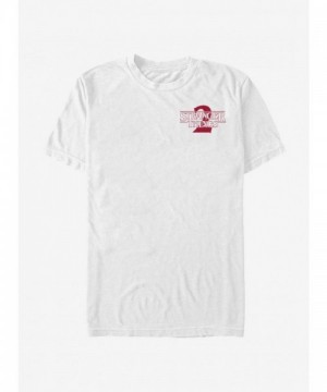 Stranger Things Inspired Solid Pocket T-Shirt - Men's White