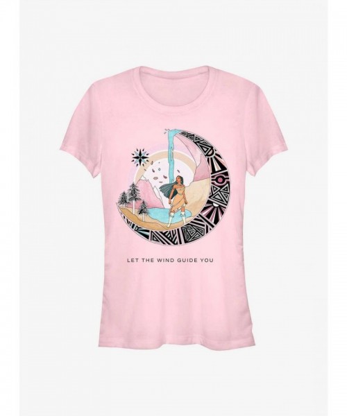 Disney Earth Day Wind-Guided Pocahontas Pink Tee for Girls