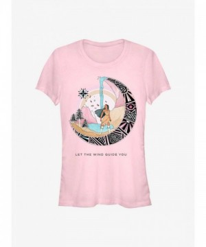 Disney Earth Day Wind-Guided Pocahontas Pink Tee for Girls