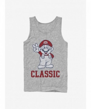 Super Mario Classic Grey Bro Tank for Men