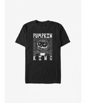 Disney Big & Tall Pumpkin King Jack Graphic T-Shirt - Black
