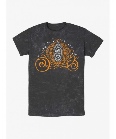 Disney Cinderella Pumpkin Carriage Mineral Wash T-Shirt $9.07 T-Shirts
