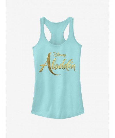Disney Aladdin 2019 Aladdin Live Action Logo Girls Tank $11.70 Tanks