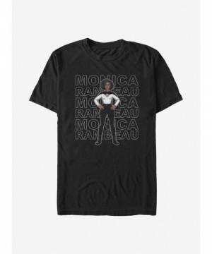 Ultra Soft Marvel WandaVision Agent Monica Rambeau Unisex T-Shirt - Black