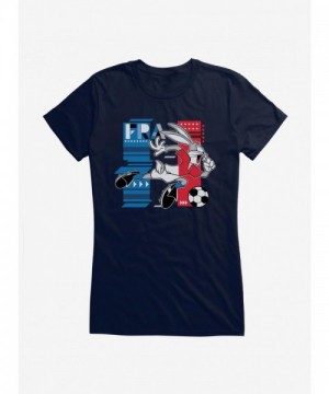 Looney Tunes Bugs Bunny Football Tee for Girls