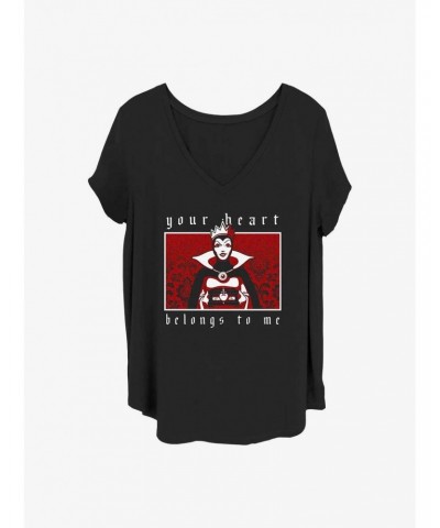 Disney Villains Evil Queen Heart Girls T-Shirt Plus Size $9.83 T-Shirts