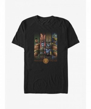 Marvel Black Panther Wakanda Forever Talokan Group Cotton T-Shirt - Men's Black