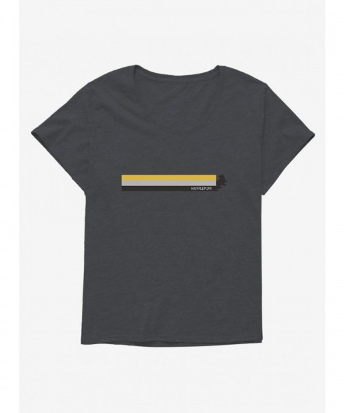 Harry Potter Hufflepuff Stripe Plus Size T-Shirt for Girls