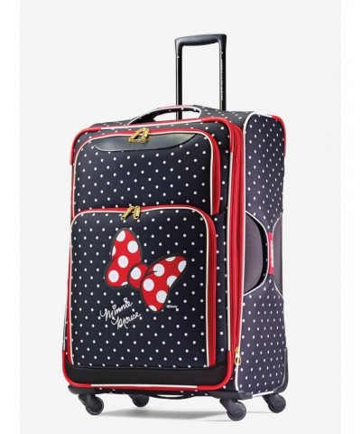 Disney Minnie Mouse Red Bow 28 Inch Spinner Softside Luggage $73.96 Luggage