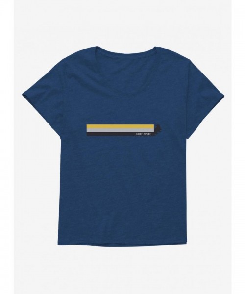 Harry Potter Hufflepuff Stripe Plus Size T-Shirt for Girls