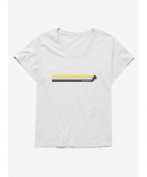 Harry Potter Hufflepuff Stripe Plus Size T-Shirt for Girls