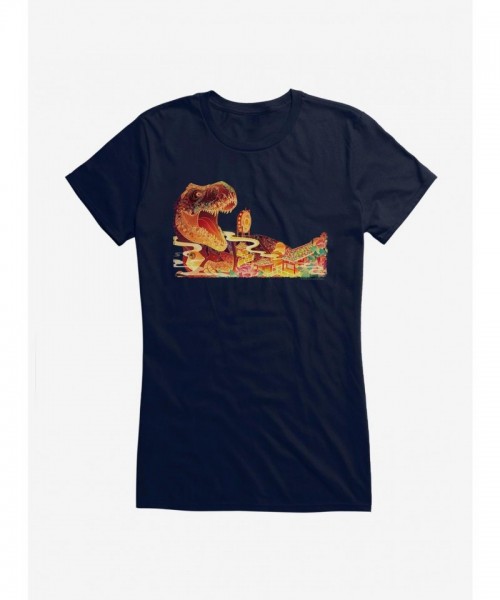 Jurassic World T-Rex Lightweight Cotton T-Shirt for Girls