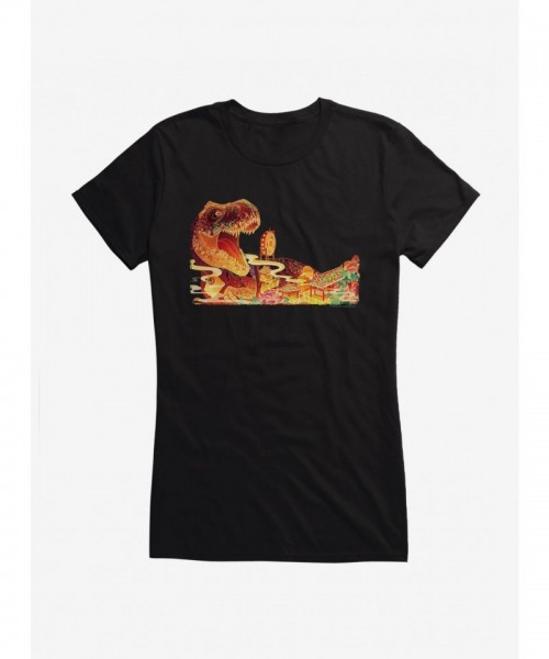 Jurassic World T-Rex Lightweight Cotton T-Shirt for Girls