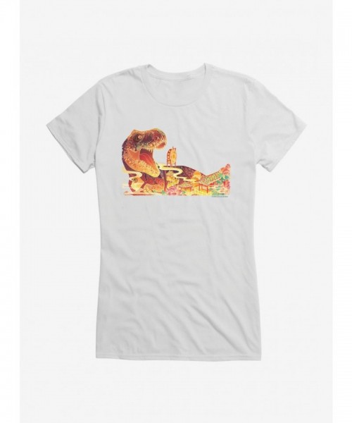 Jurassic World T-Rex Lightweight Cotton T-Shirt for Girls