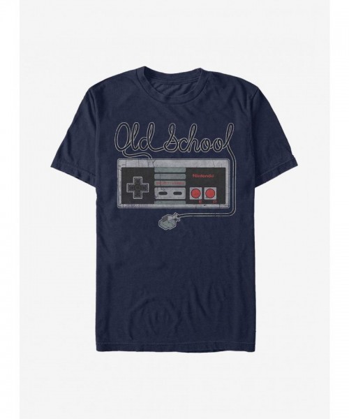 Nintendo Tangled Controller T-Shirt - Men's Lightweight Blue