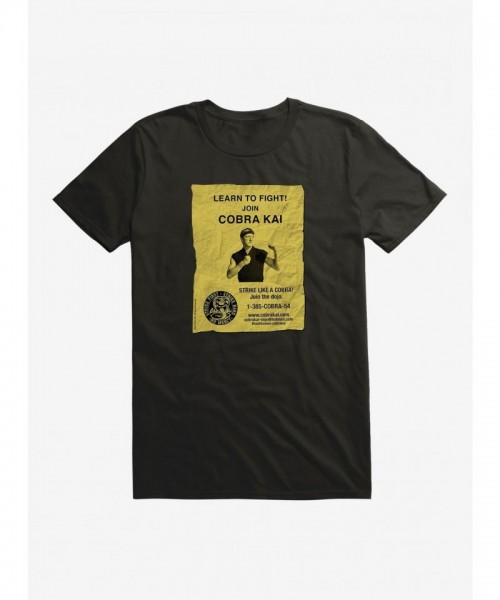 Cobra Kai Fighting Poster T-Shirt for Men