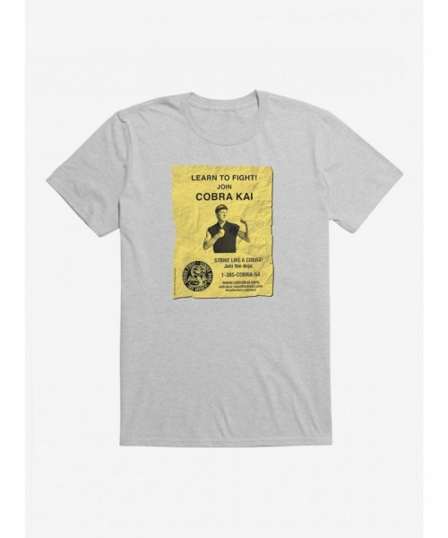 Cobra Kai Fighting Poster T-Shirt for Men
