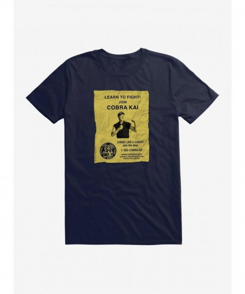 Cobra Kai Fighting Poster T-Shirt for Men