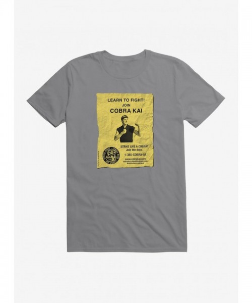 Cobra Kai Fighting Poster T-Shirt for Men