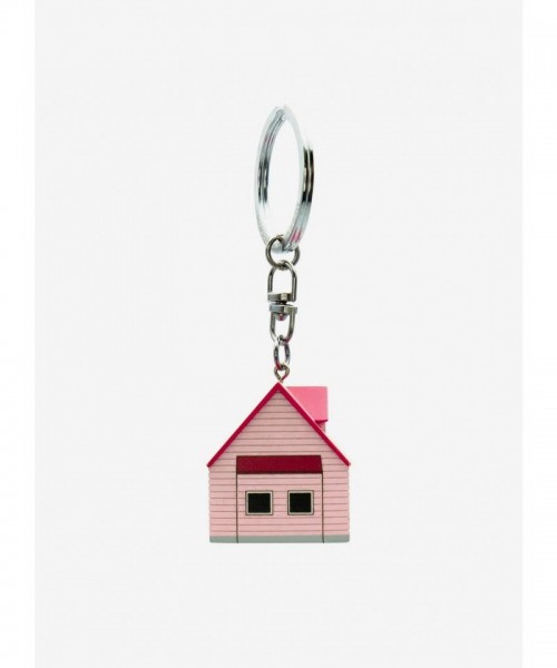 Dragon Ball Z Licensed Puar Plush and Kame House Metal Keychain Set