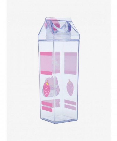 My Melody Strawberry Milk Carton Water Bottle for Girls