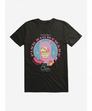 A Christmas Story Nightmare From Aunt Clara Pink T-Shirt for Men
